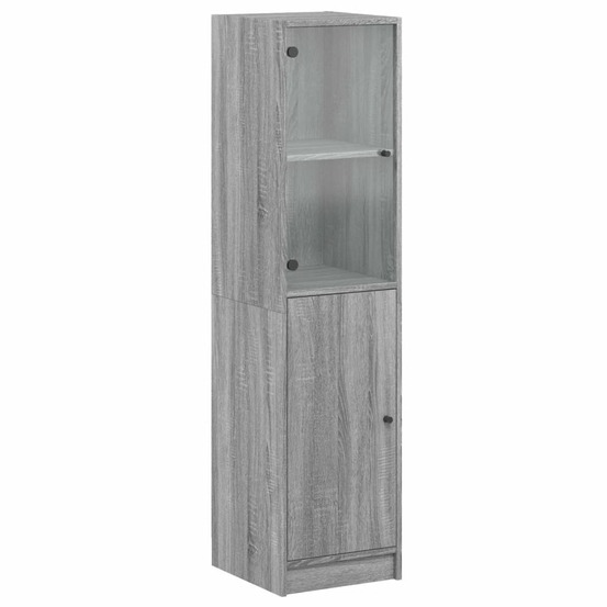 Buffet bahut commode armoire meuble de rangement organisateur cuisine salle de séjour salon avec porte en verre sonoma 35 x 3