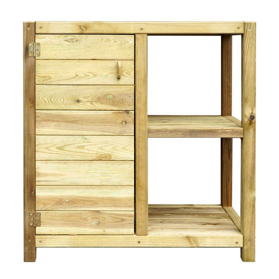 Table rempotage bois 84x45x86