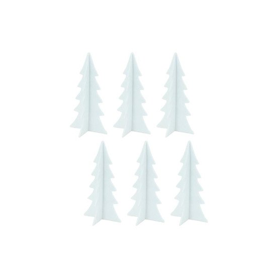 Sapins décoratifs en feutrine 20 cm (lot de 12)