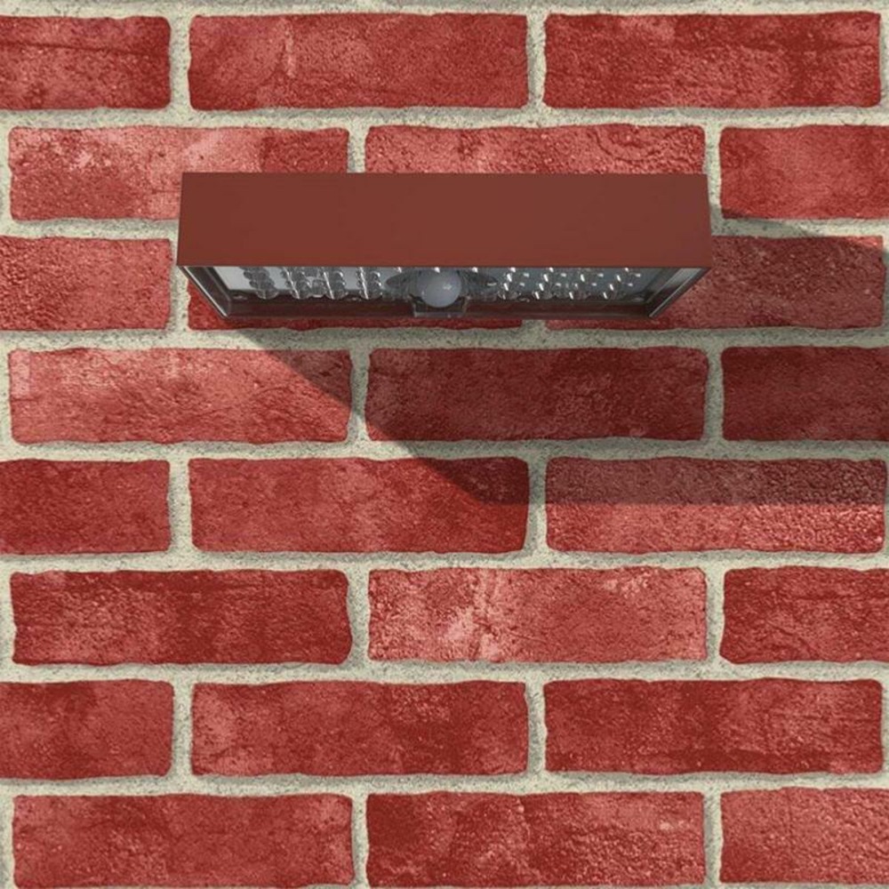 Applique solaire brick rouge