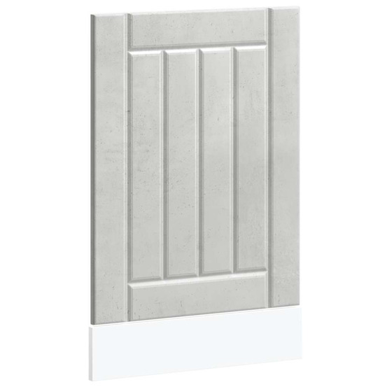 Panneau de lave-vaisselle lucca gris béton bois d'ingénierie