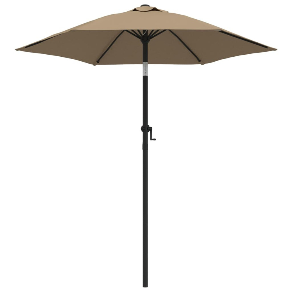 Parasol taupe 200x224 cm aluminium