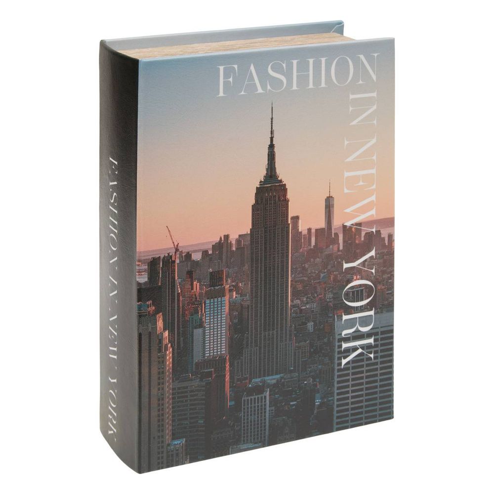 Boîte livre déco rectangulaire josh 18x27cm new york