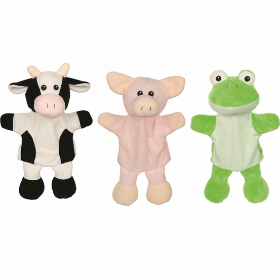 Marionnettes vache cochon grenouille