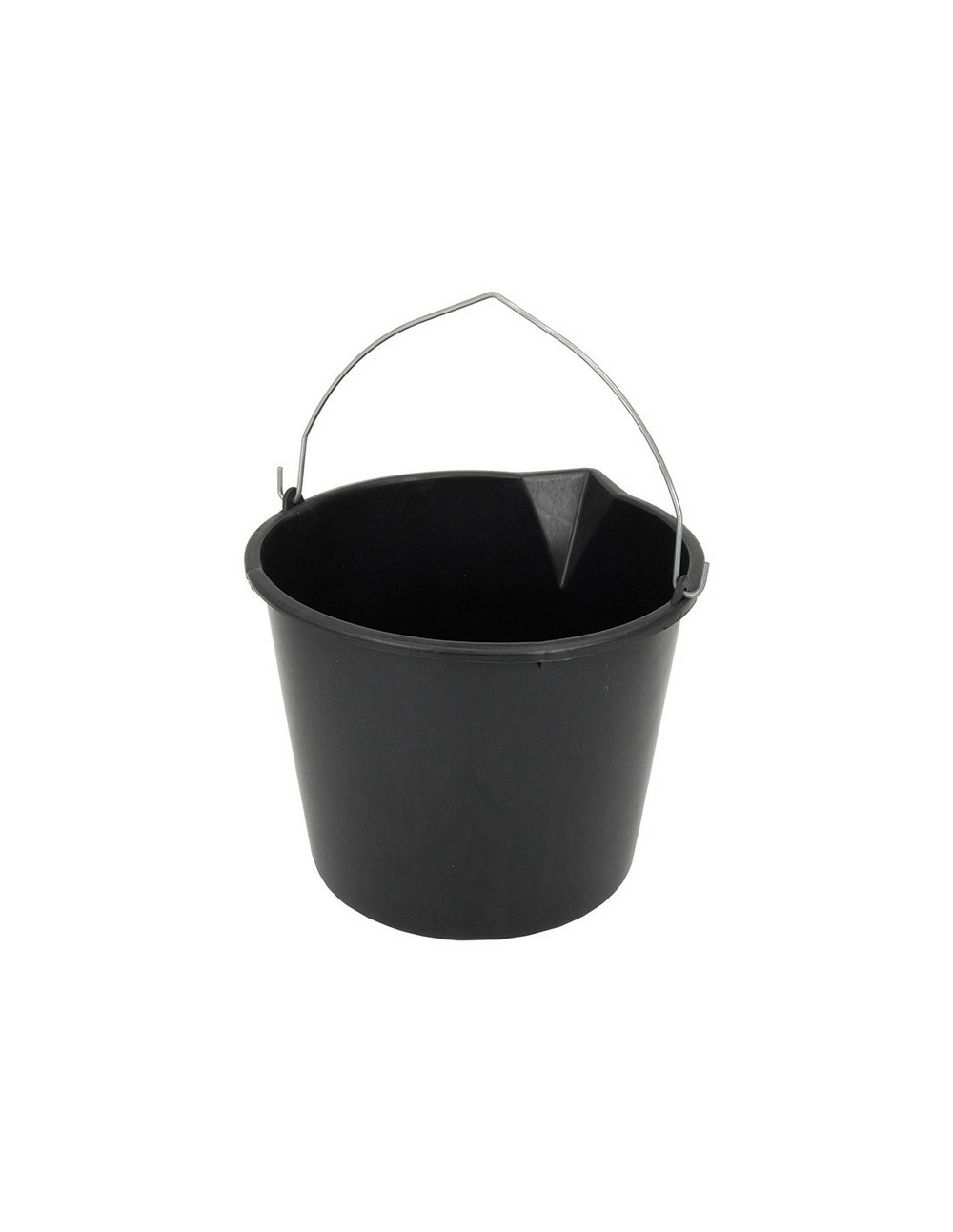 Seau de bricolage 12 litres noir avec anse