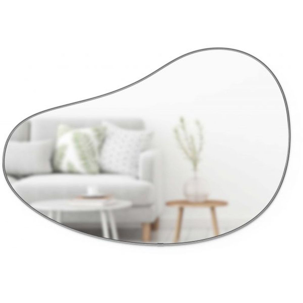Miroir finition métallique hubba 61 × 91 cm titane