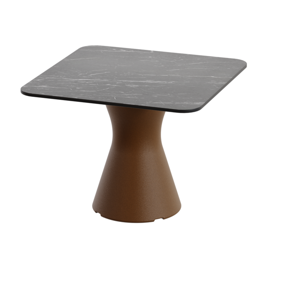 Table basse neocyl plateau effet marbre noir