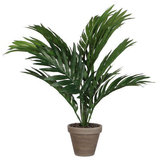 Mica decorations plante artificielle palmier d'areca - h45 cm - vert