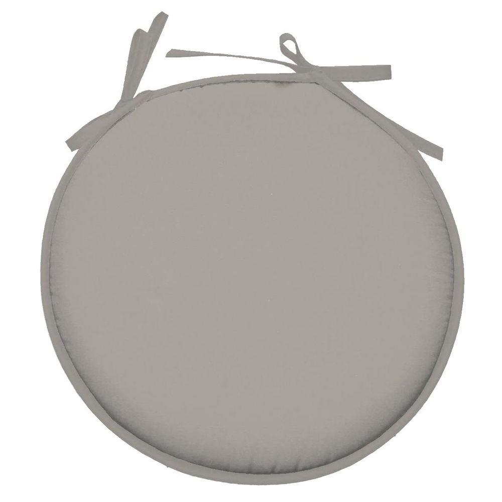Galette ronde en polyester couleur uni