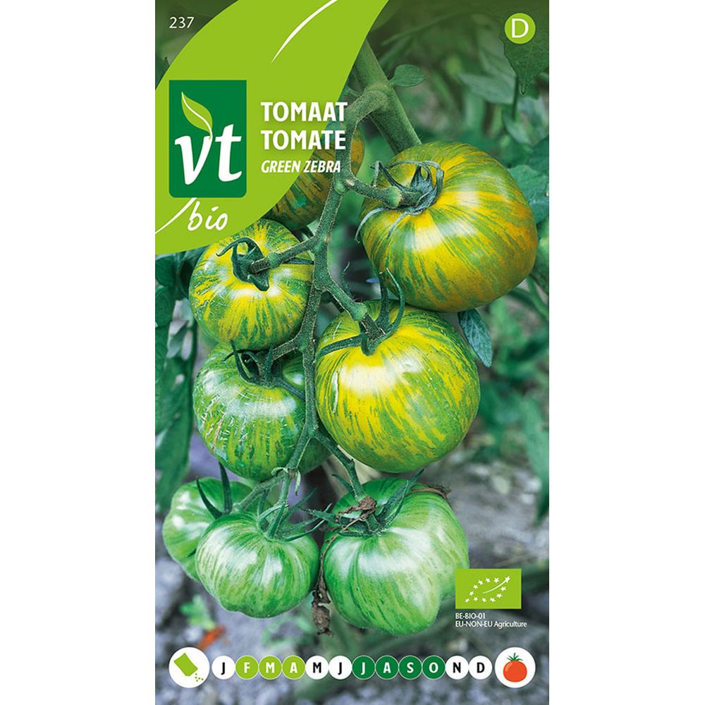 Bio tomate green zebra - ca. 0,2 gr (livraison gratuite)