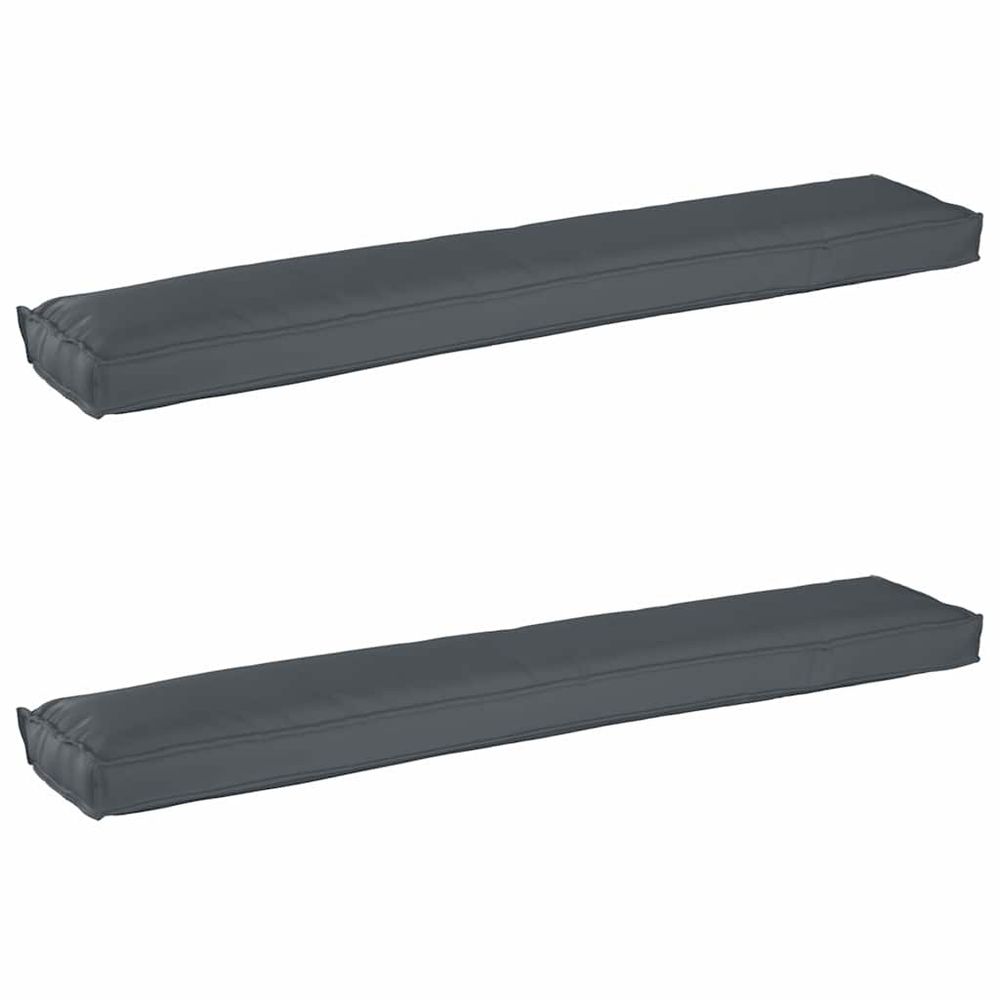 Set de coussins de palette 2 pc tissu oxford anthracite