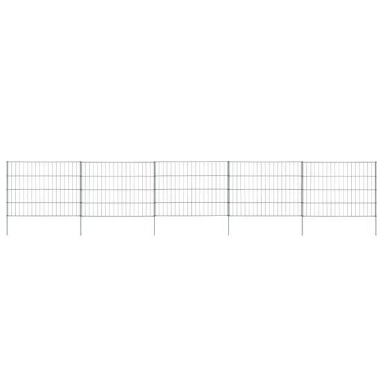 Ensemble de clôture de jardin 115x79 cm vert