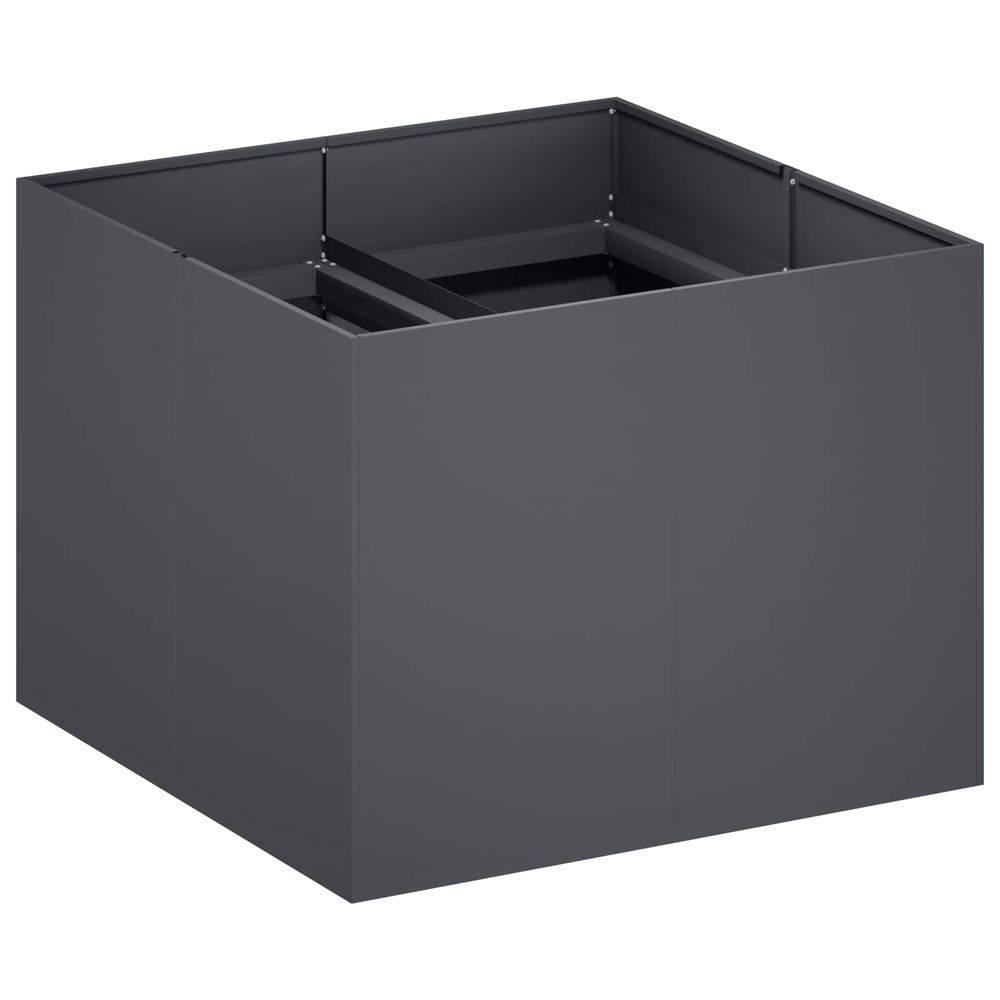 Cache-pot de jardin anthracite 80 x 80 x 60 cm