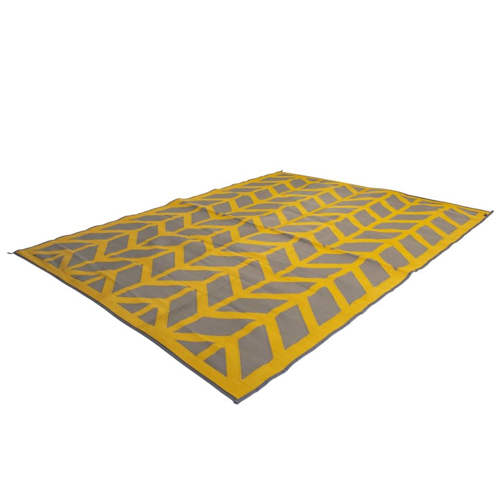 Tapis d'extérieur chill mat flaxton 2,7x2 m l jaune ocre