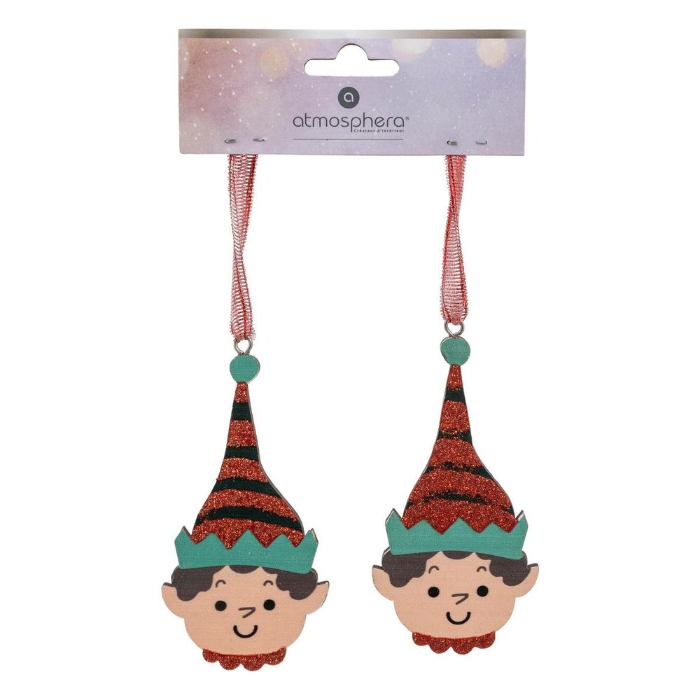 Sdn bois tete lutin x2 8cm