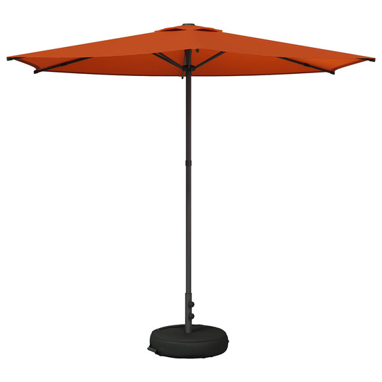 Parasol de jardin avec base 270 x 270 cm polyester