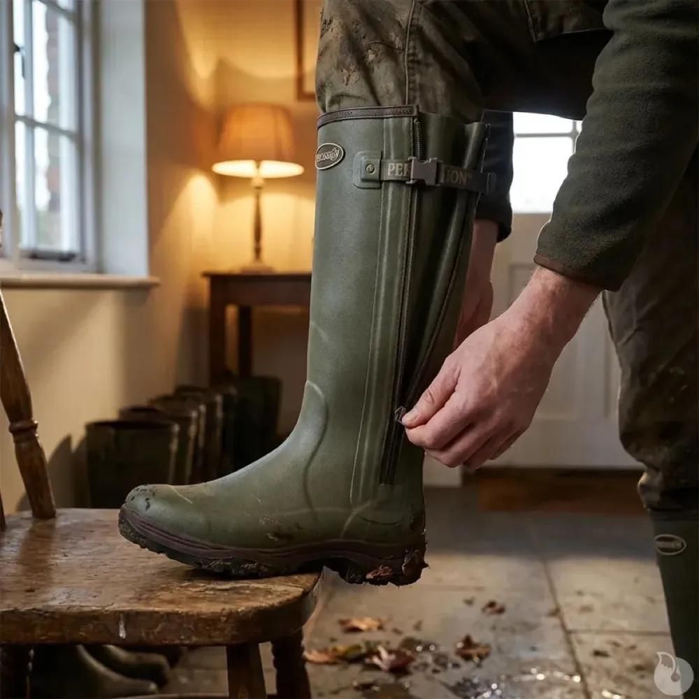 Bottes sps full zip cambridge néoprène caoutchouc kaki 37 à 48