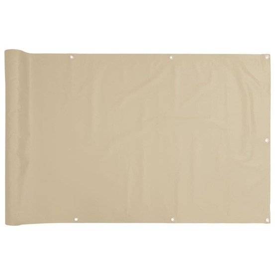 Écran de balcon beige 120x300 cm tissu oxford