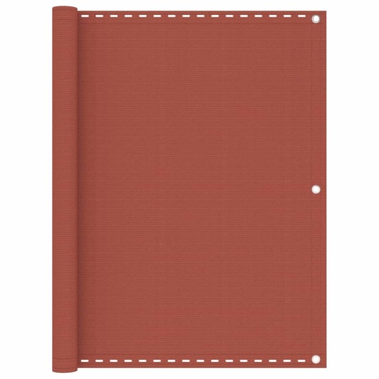 Écran de balcon brise pare vue protection confidentialité 120 x 600 cm pehd terre cuite
