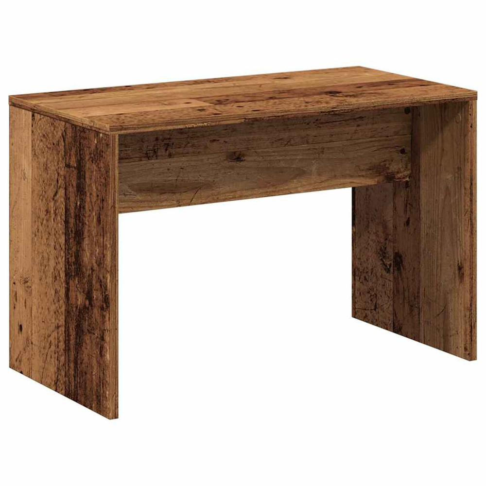 Tabouret de toilette vieux bois 70x35x45 cm bois d'ingénierie