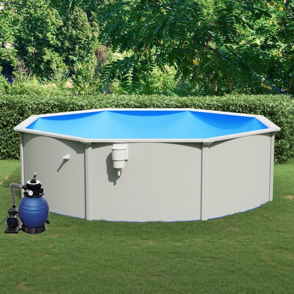 Piscine avec pompe filtrante à sable 460x120 cm