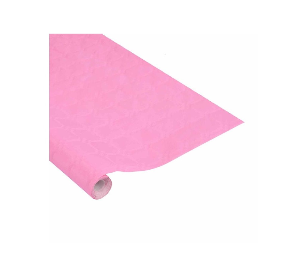 Nappe en papier damasse 1.18 x 5 m vitamina rose