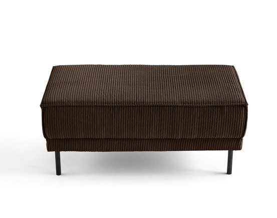 Charlie - pouf - pieds hauts - en velours côtelé