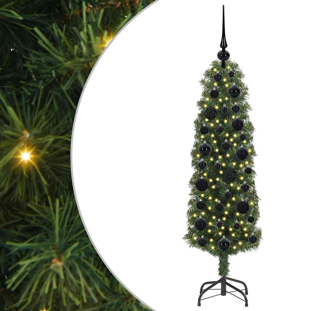 Sapin de noël artificiel vert 120 cm pvc et acier et plastique