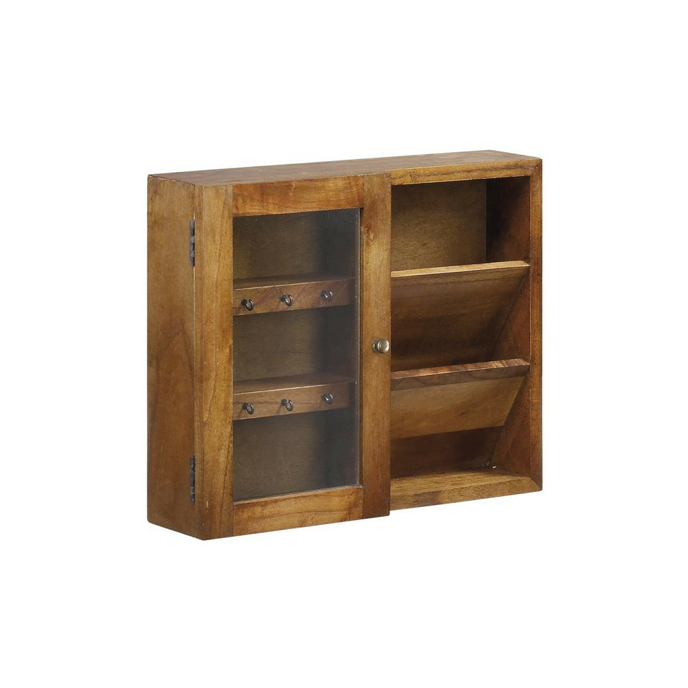 Meuble à clés bronze bois marron - onéline décoration d'autrefois