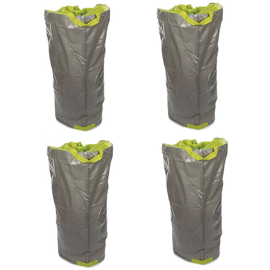 Lot de 4 sacs de jardin multifonctions utra résistant - polyéthylène - 270 l