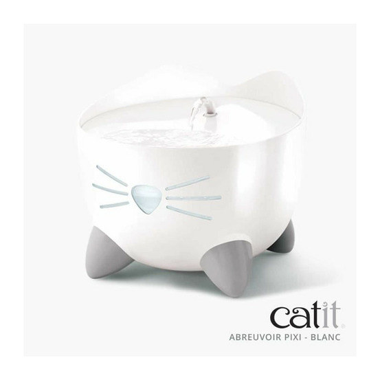 Cat it fontaine a eau automatique pour chat - 2,5 l - blanc