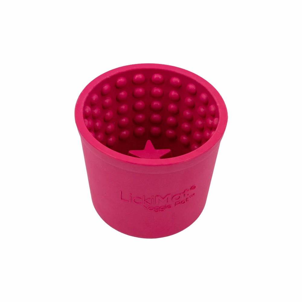 Yoggie pot - jouet à remplir pour chiens rose