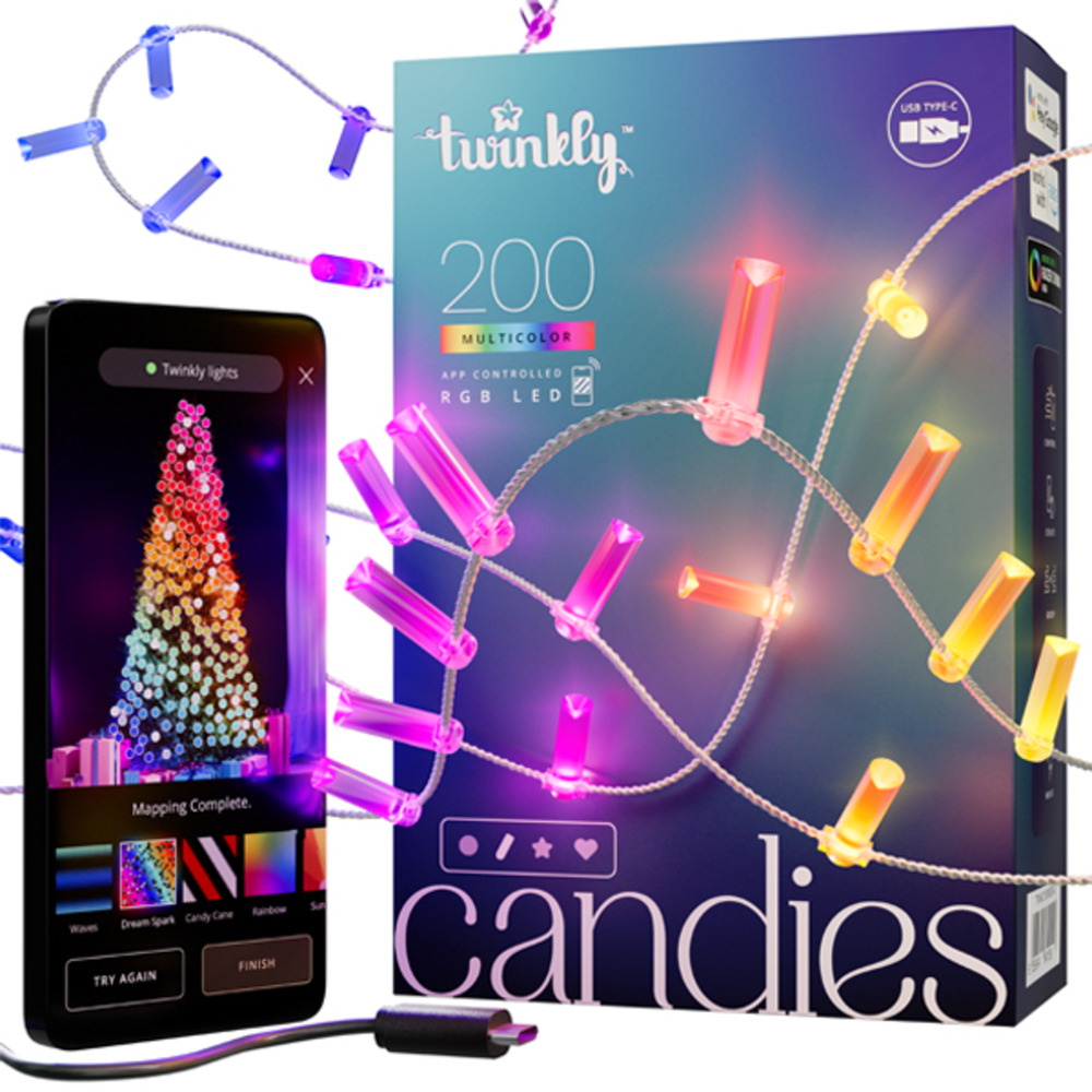 Guirlande lumineuse 200 leds candies candles - twinkly