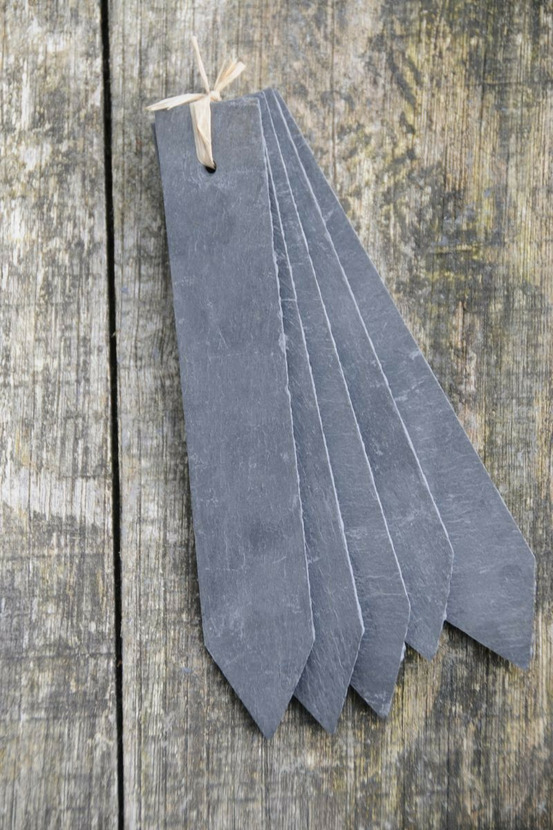 Signet ardoise 15 cm taille étiquette - rectangle 3cm x 15cm