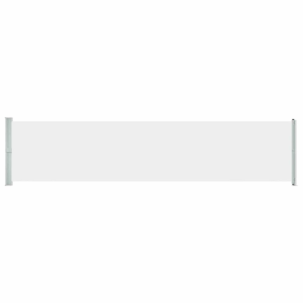Auvent latéral rétractable de patio 140x600 cm crème