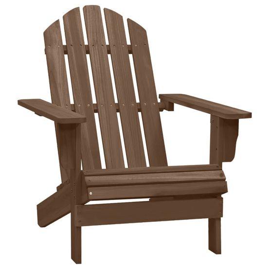 CHAISE DE JARDIN BOIS MARRON-(869663)