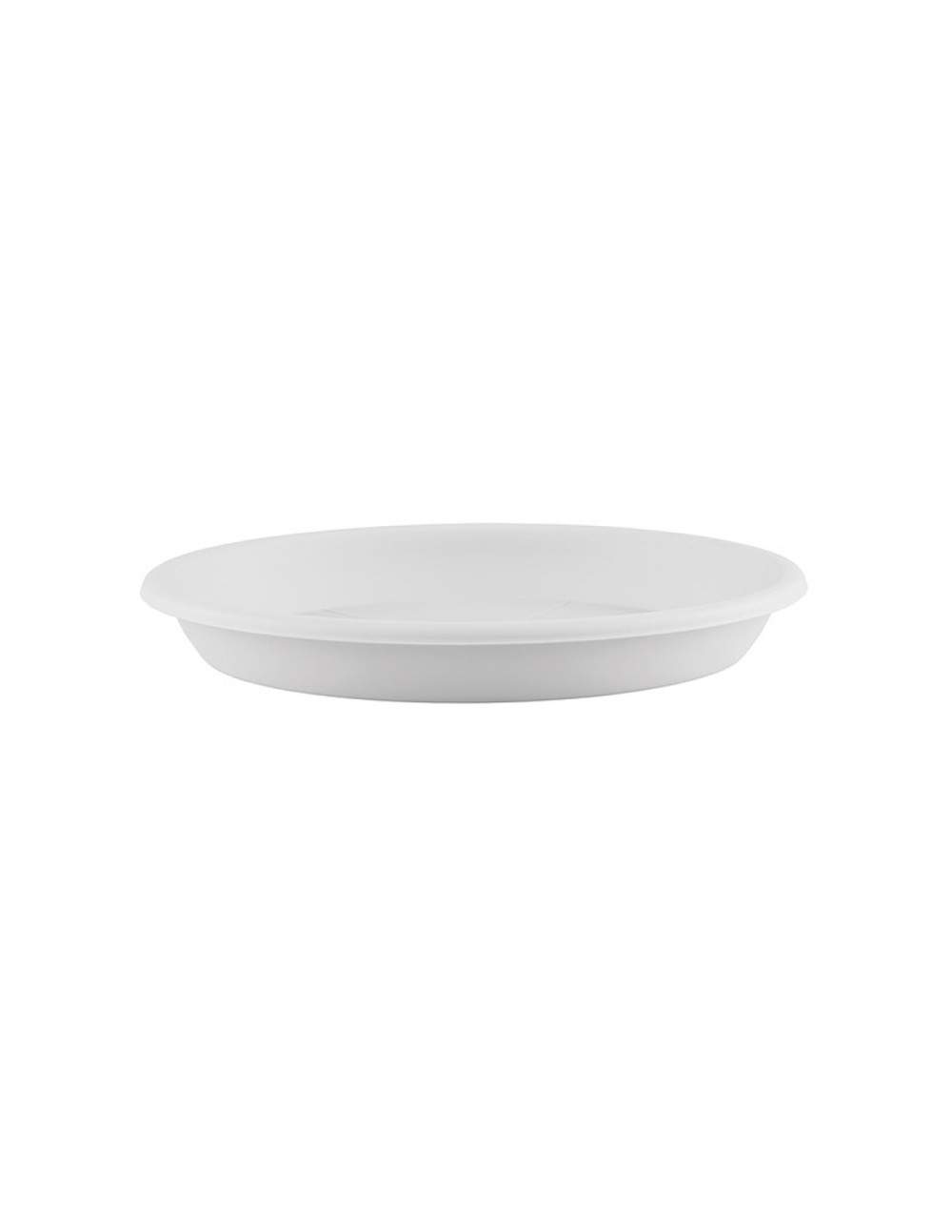 Soucoupe ronde 26cm blanc pour pot de fleur - eda
