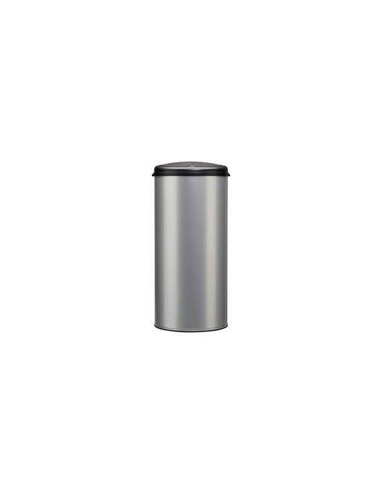 Poubelle 45l gris métal - 93632