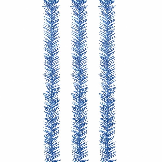 Set de 3 guirlandes 1 pli bleu 2 m