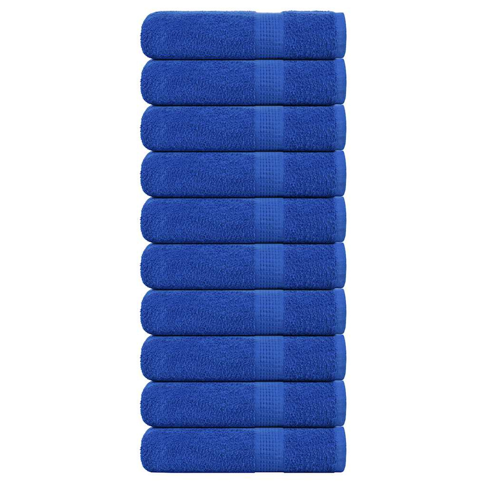 Serviettes de douche frogn 10 pcs bleu 70x140 cm 360 g/m²