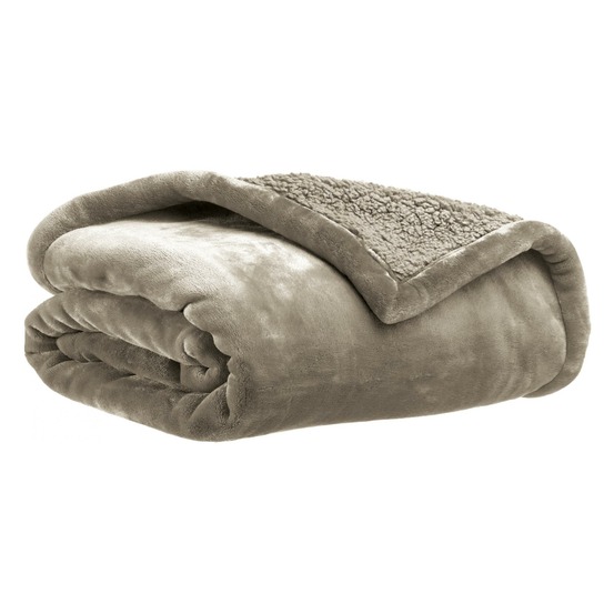 Maxi plaid michka galet 180 x 220 cm