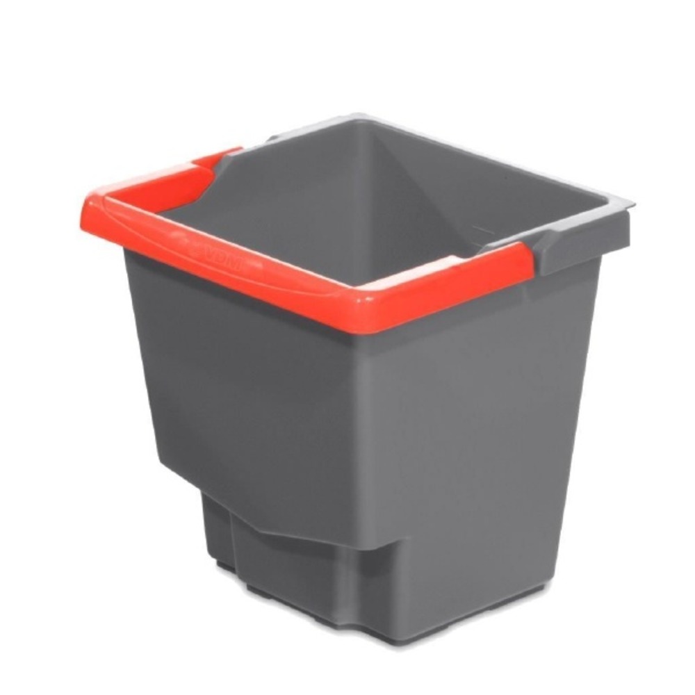 Seau 15l gris idea top (poignée rouge)-21005gtr - guialto