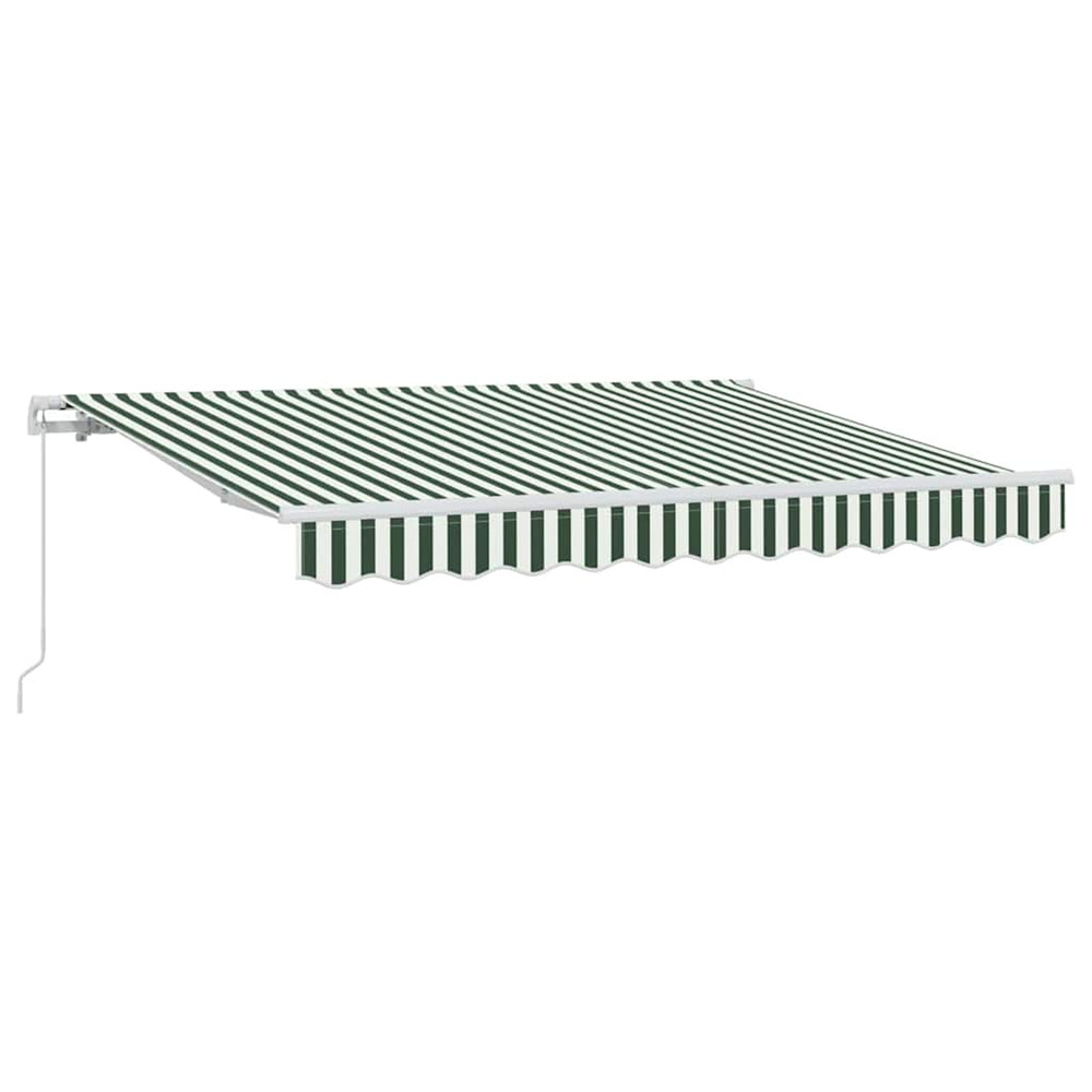Auvent rétractable vert 300 x 200 cm tissu