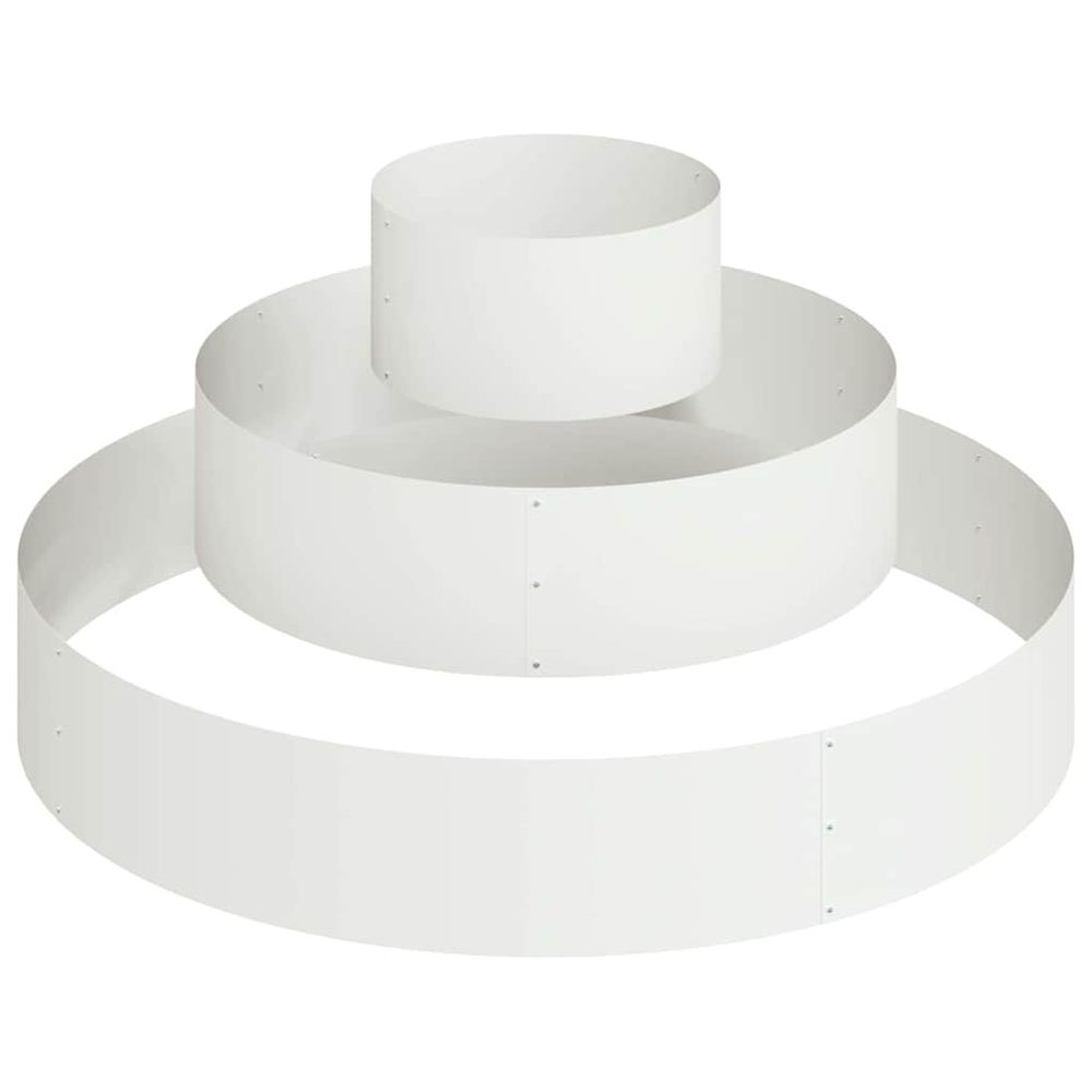 Cache-pot de jardin blanc 120 x 120 x 20 cm