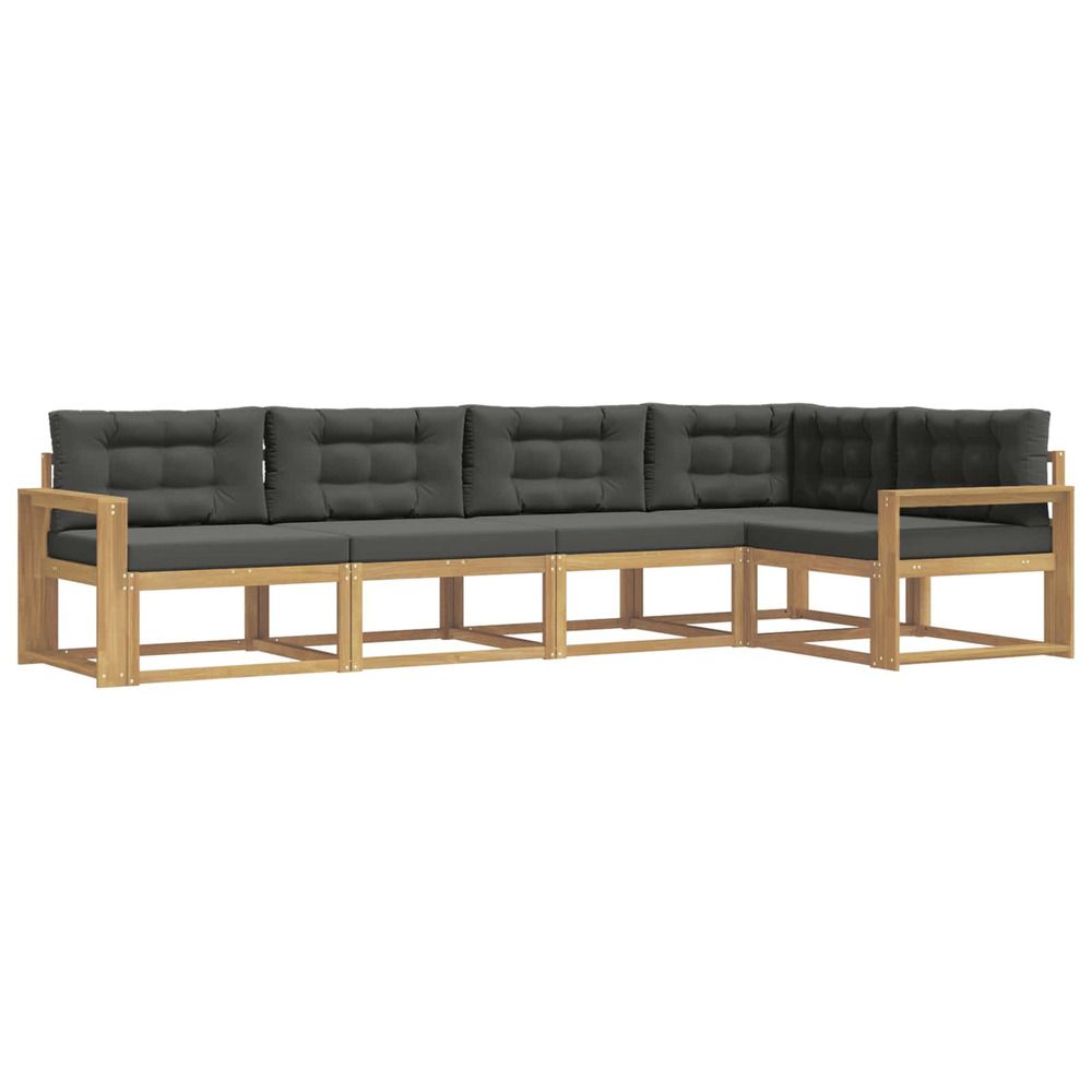 Ensemble de canapés d'extérieur 4 pc blanc et anthracite