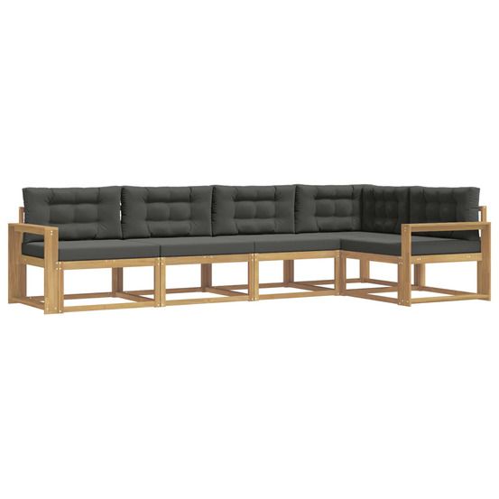 Ensemble de canapés d'extérieur 4 pc blanc et anthracite