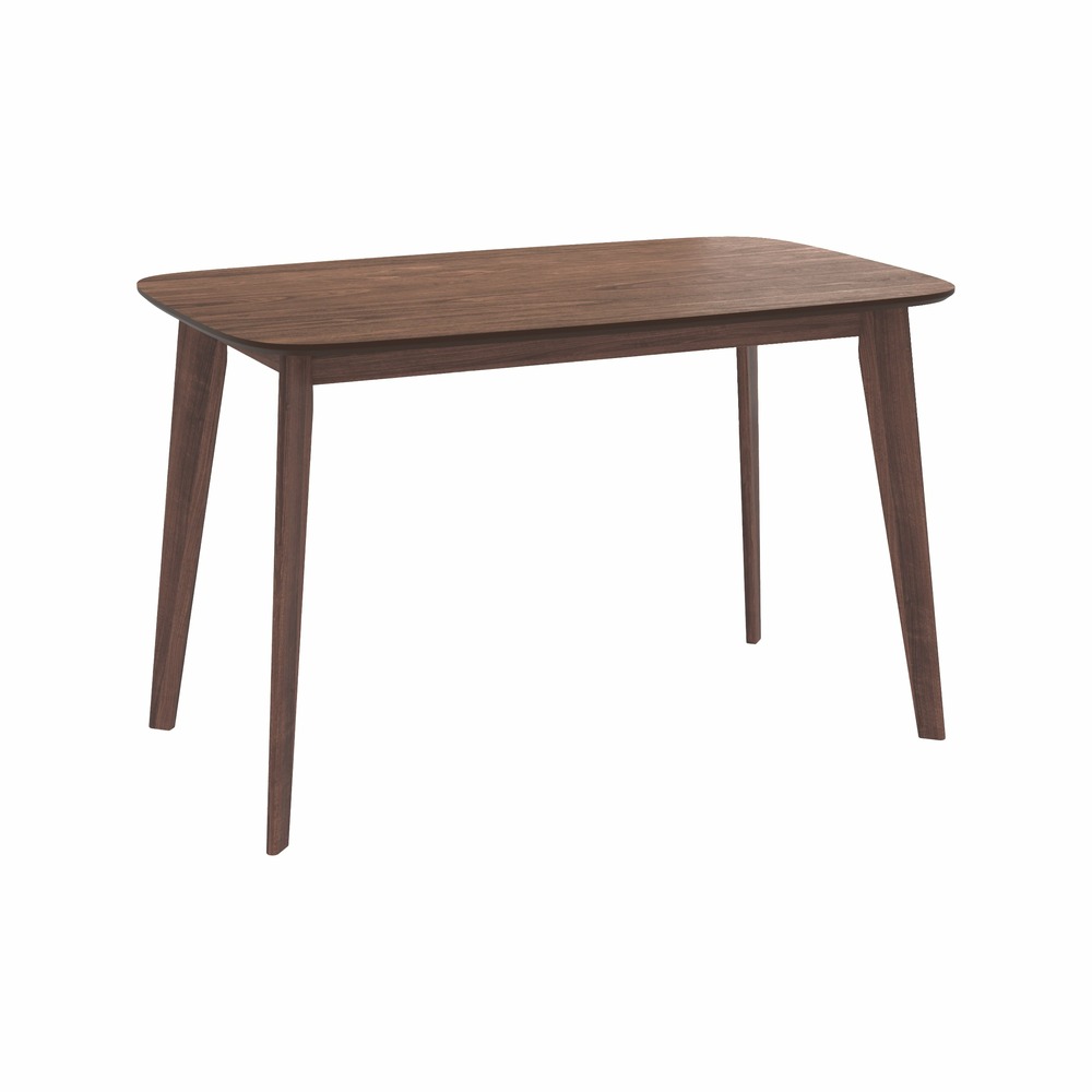 Oman-table rectangulaire oman 4 personnes en bois foncé 120 cm