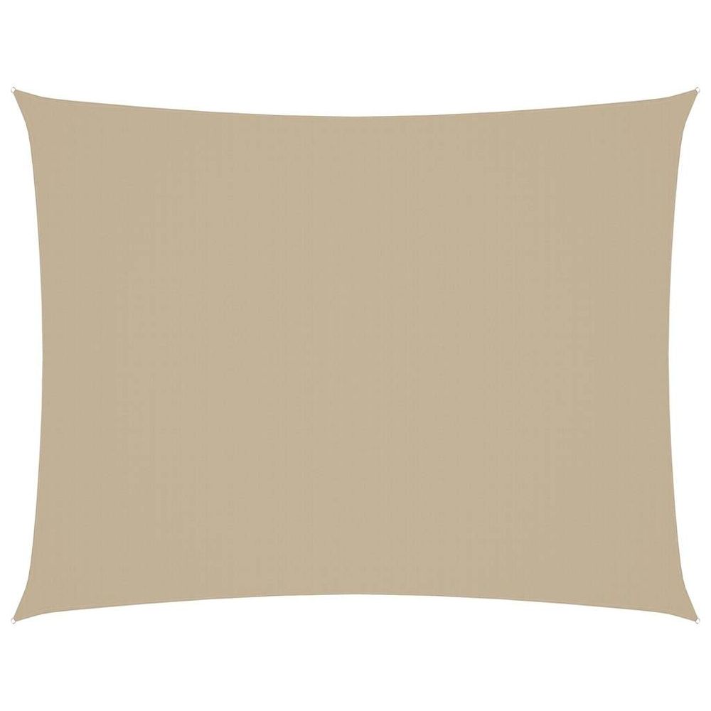 Voile de parasol tissu oxford rectangulaire 3x4 m beige