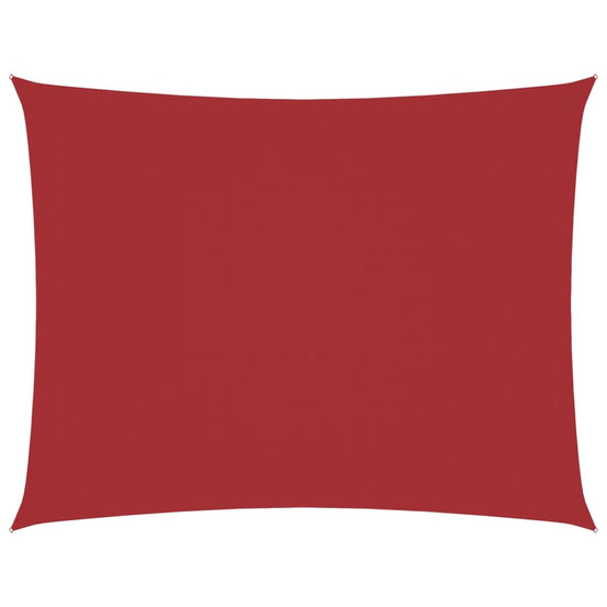 Voile de parasol tissu oxford rectangulaire 3x4,5 m rouge