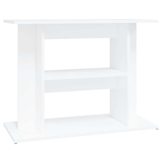 Support pour aquarium blanc 80x35x60 cm bois d'ingénierie